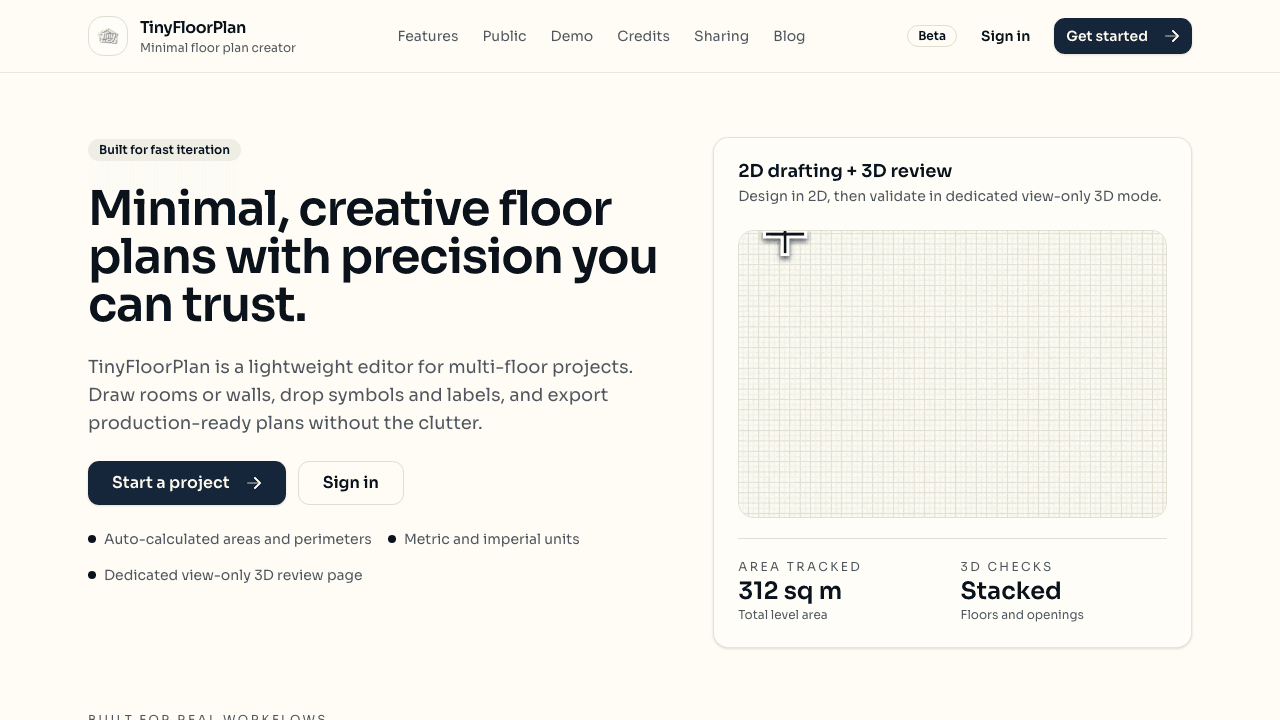 Tiny Floor Plan screenshot